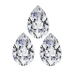 White Cubic Zirconia Pear Shape Gemstone 1.49 Ct. - 6x4 mm