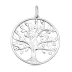 White Cubic Zirconia Pendant in Rhodium Overlay Sterling Silver