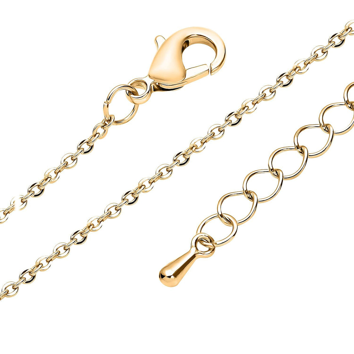 2 Piece Set - Simulated Diamond Cluster Pendant with Chain (Size 20 - 2) and Drop Earrings in Yellow Gold Tone 4142522 4
