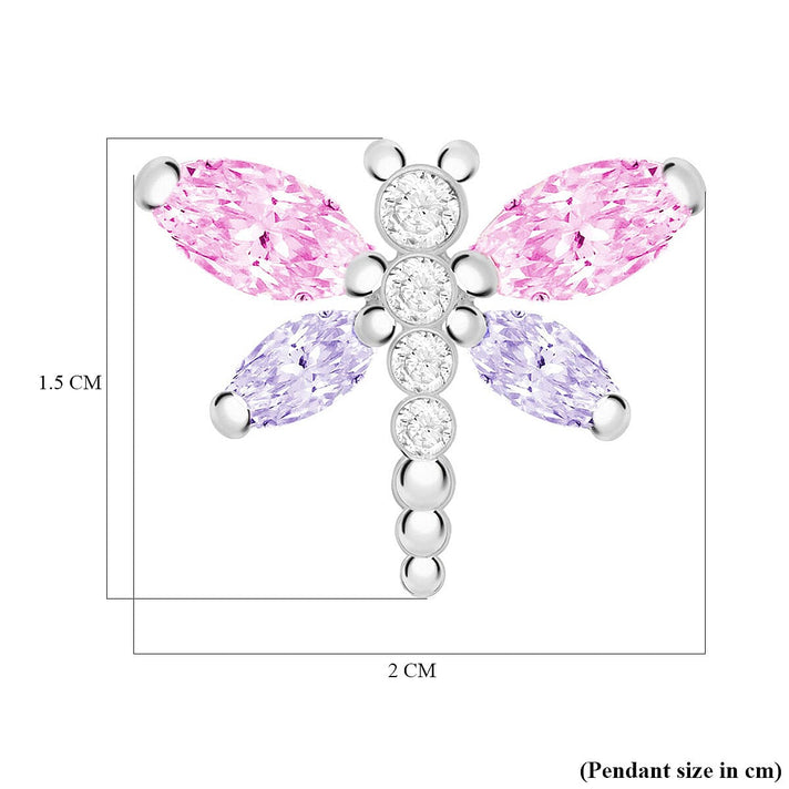 Drag Fly Pendant in Sterling Silver Cubic Zirconia 7753833 2