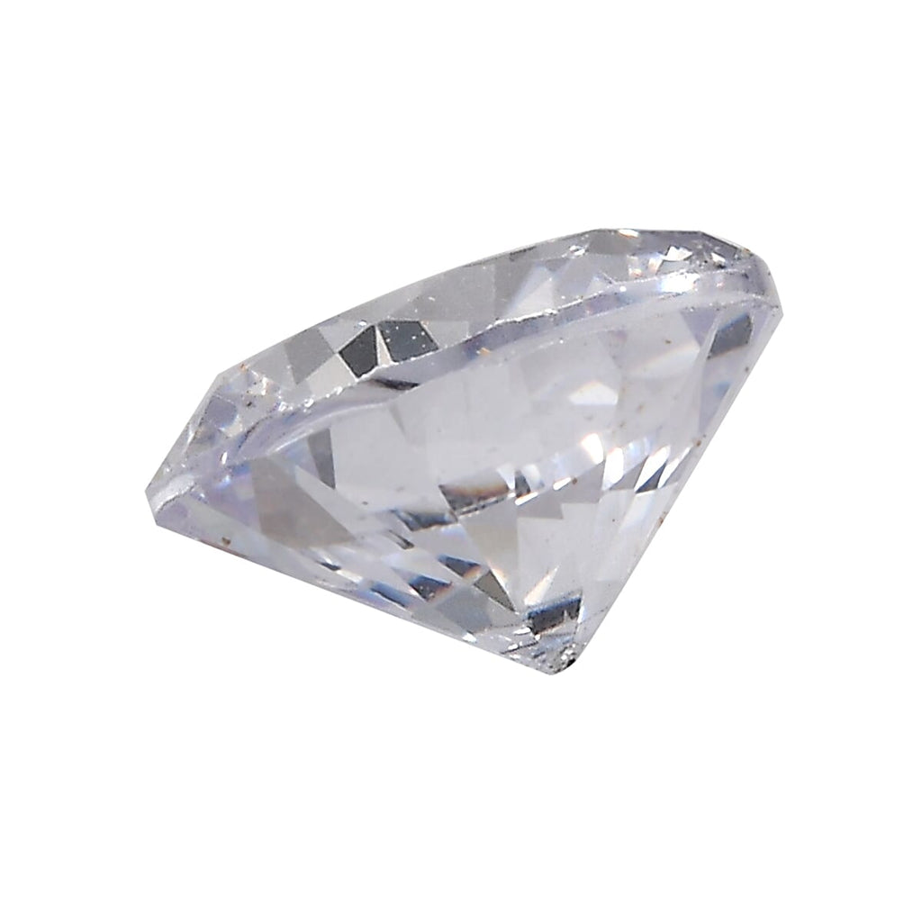 White Cubic Zirconia Round Shape Gemstone 3.35 Ct. - 8 mm