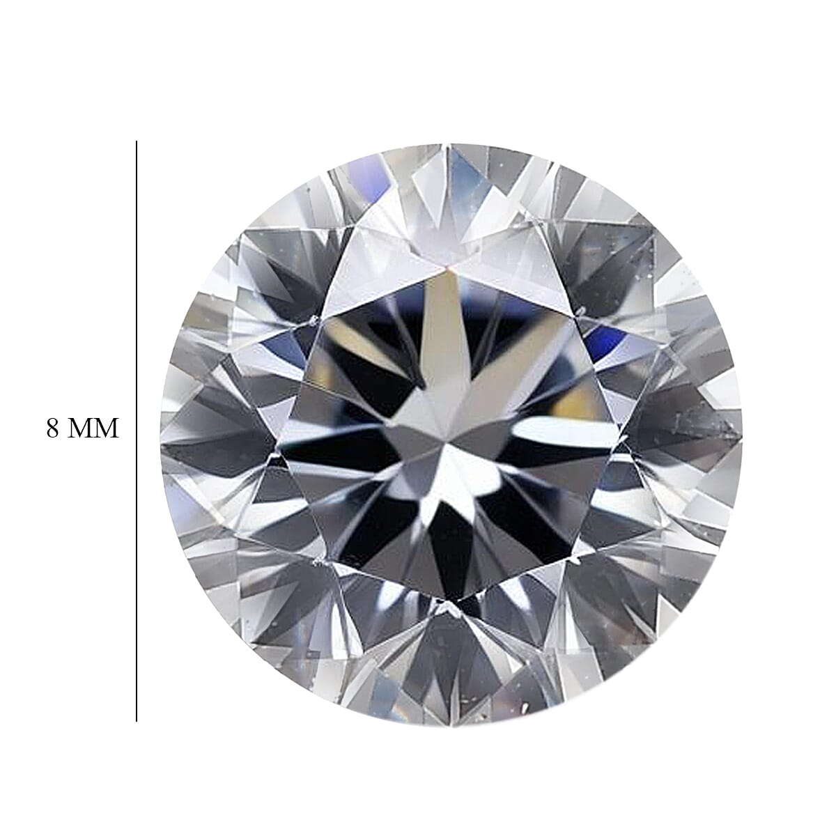 White Cubic Zirconia Loose Gemstone in Round Shape 3.35 Ct. (8 mm) 8071356 4
