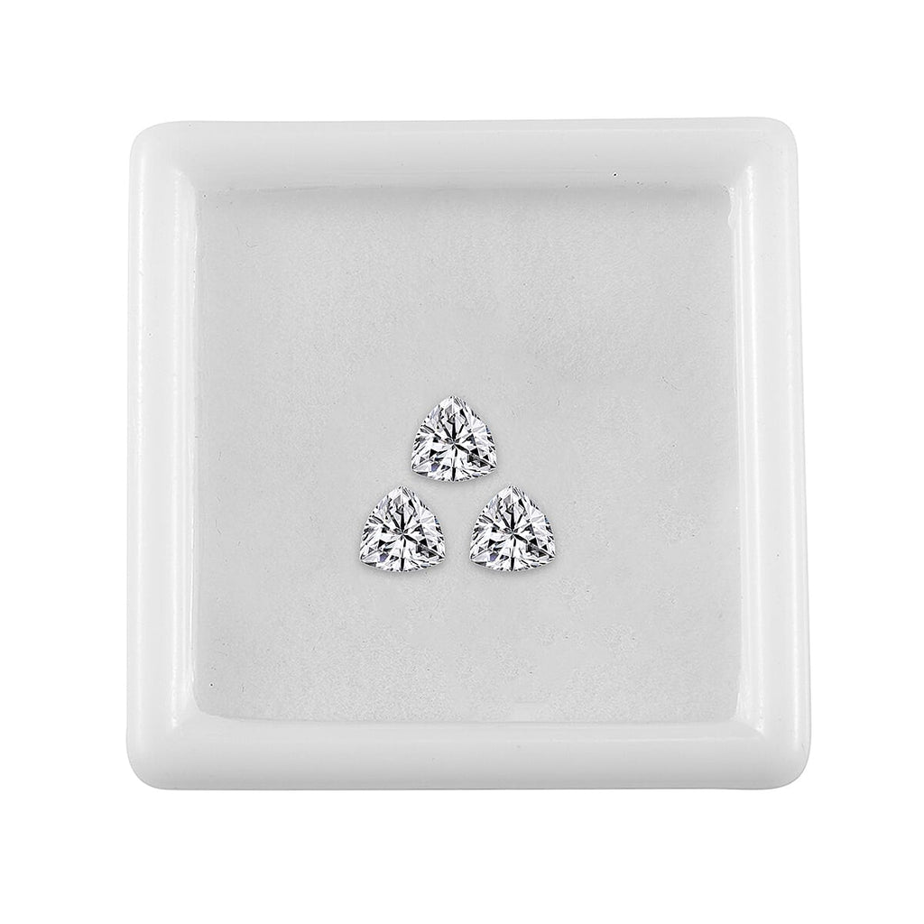 White Cubic Zirconia Trillion Gemstone 2.32 Ct. - 5 mm