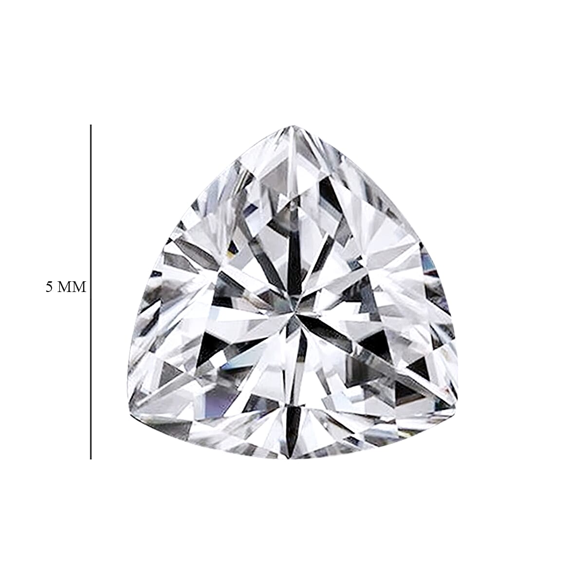 Set of 3 White Cubic Zirconia Loose Gemstones in Trillion Shape 2.32 Ct. (5 mm) 8071358 4