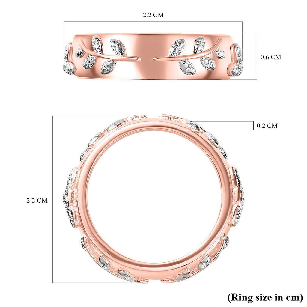 Diamond Floral Band Ring
