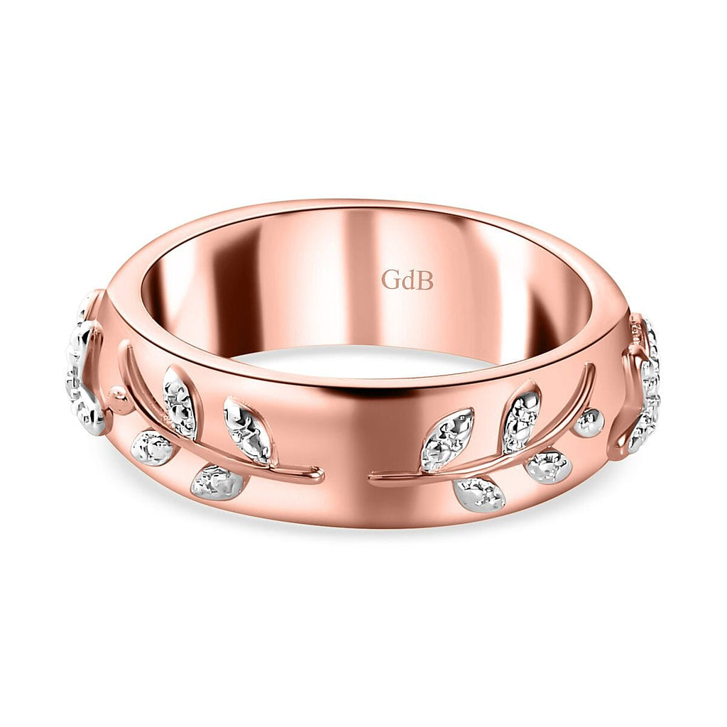 Diamond Floral Band Ring