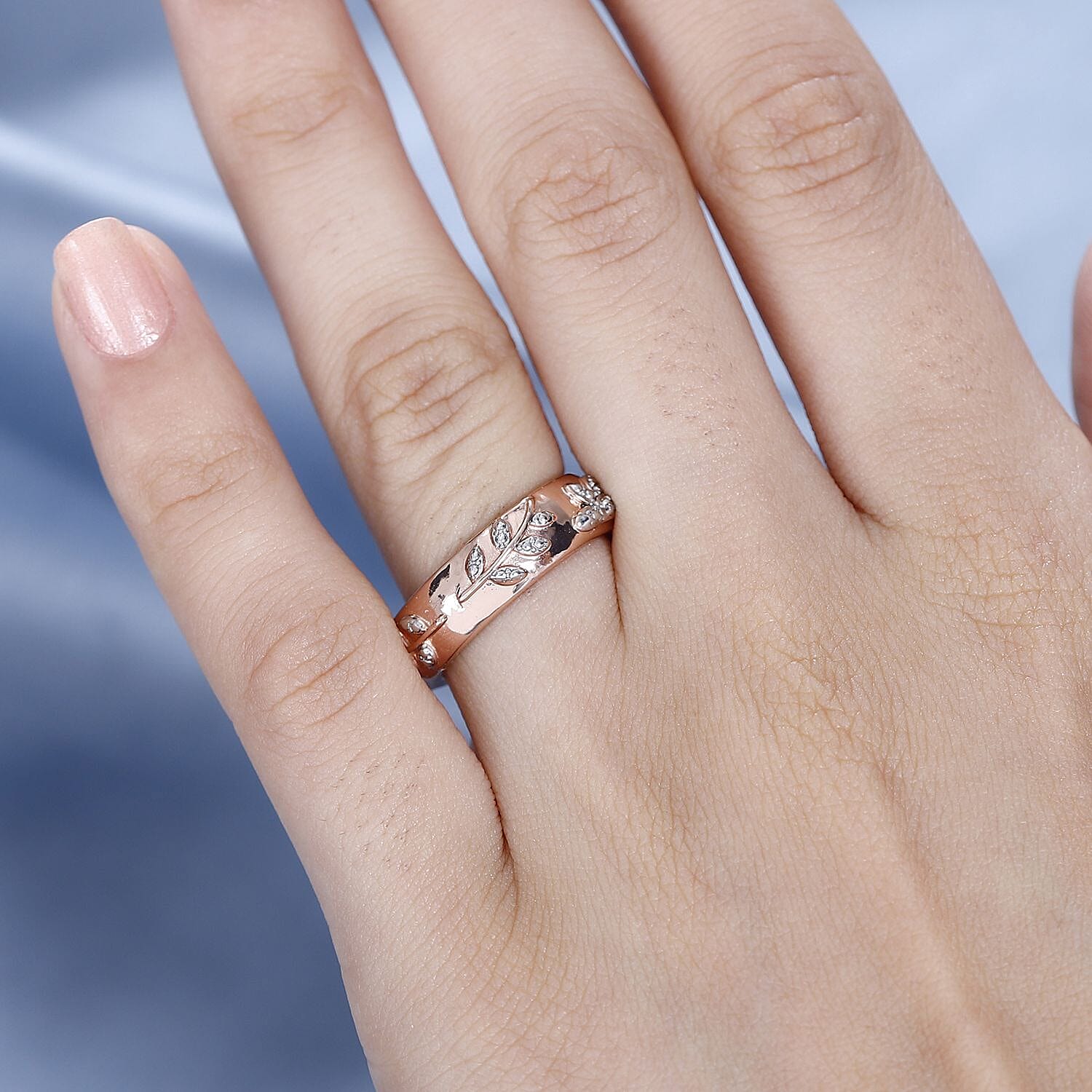 Diamond Floral Band Ring 7800722 2