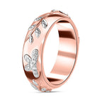 Diamond Floral Band Ring