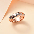 Diamond Floral Band Ring