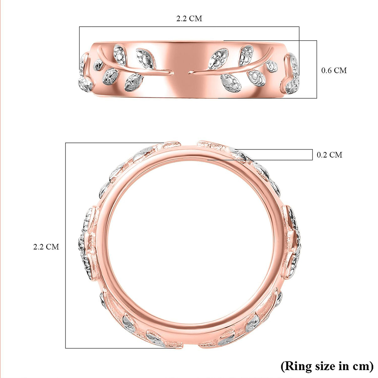 Diamond Floral Band Ring 7800723 5