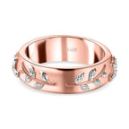 Diamond Floral Band Ring