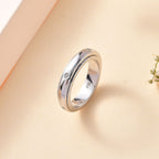 Natural Diamond Band Spinner Ring