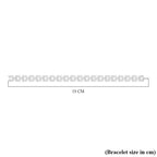 D'Joy Natural Diamond 3 Row Tennis Bracelet (Size 7.5) in Rhodium Overlay Sterling Silver 1.98 Ct