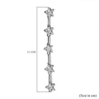 Diamond Watch Charm in Platinum Overlay Sterling Silver