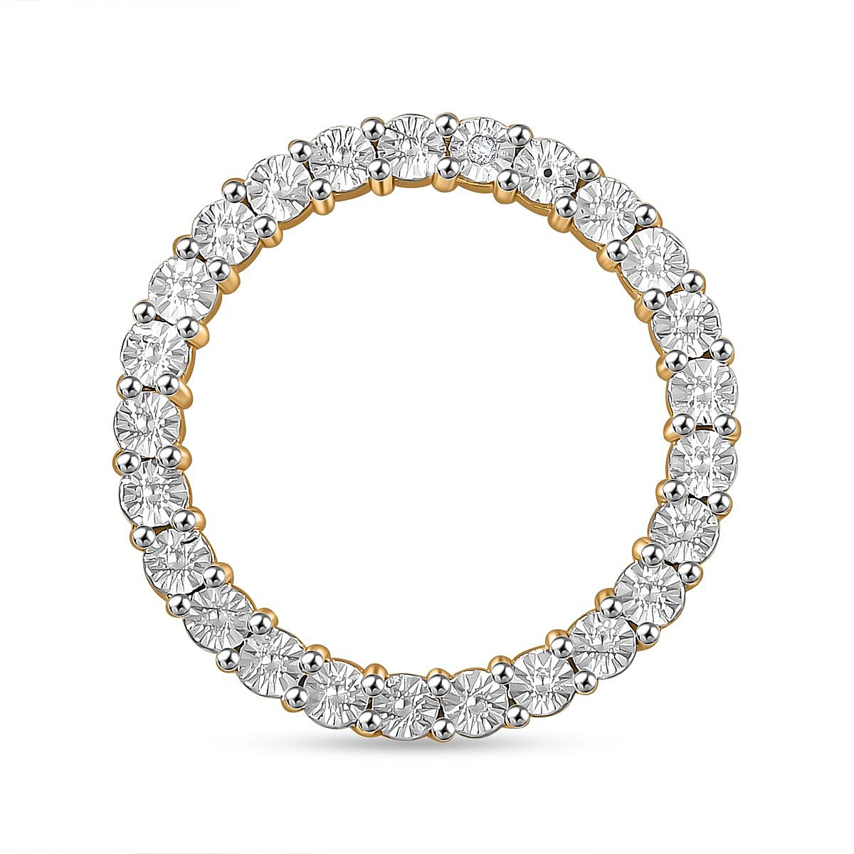 Natural White Diamond Circle of Life Pendant 7994853 0