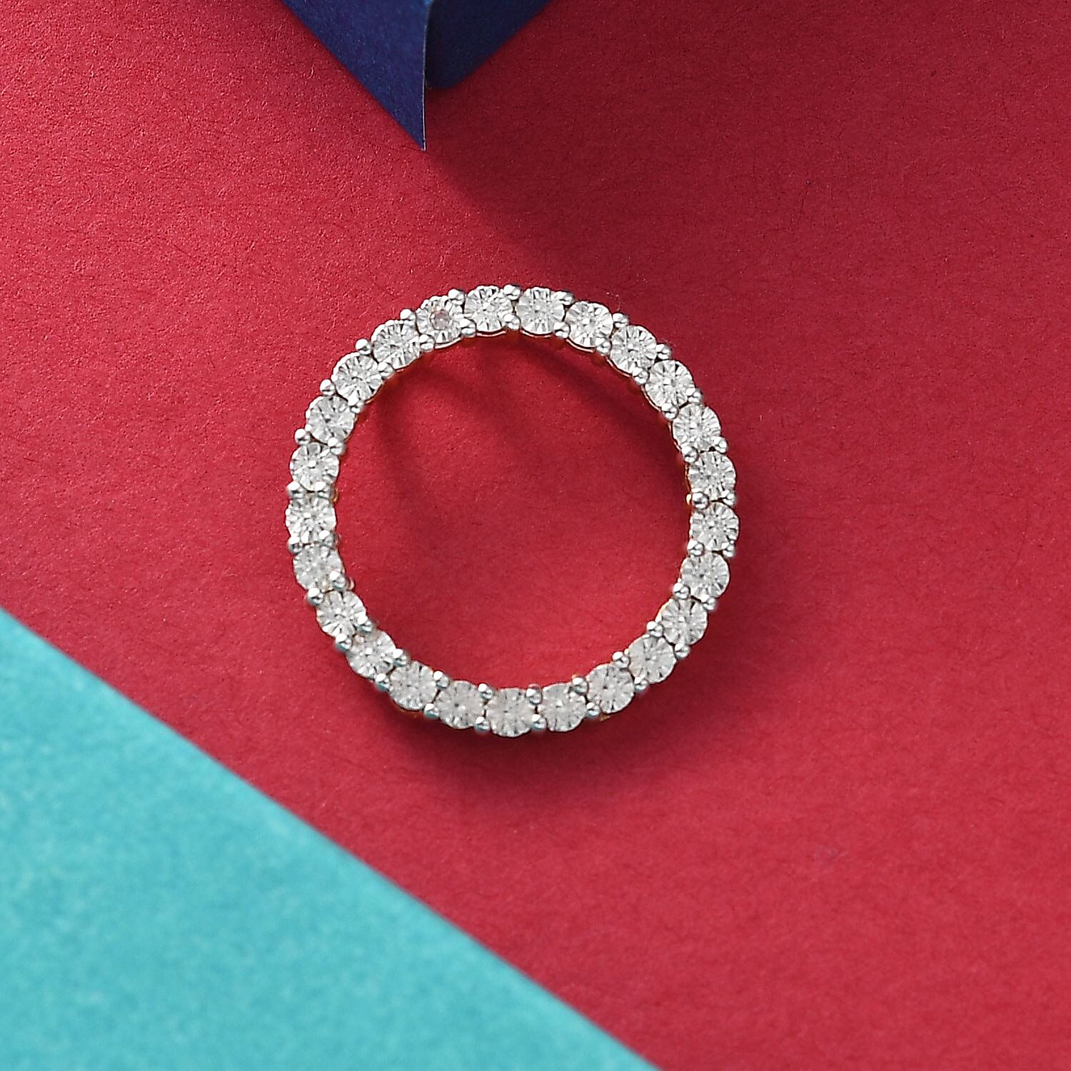 Natural White Diamond Circle of Life Pendant 7994853 2