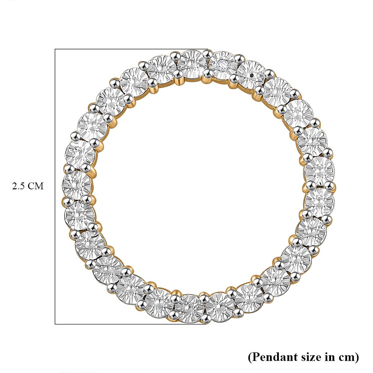 Natural White Diamond Circle of Life Pendant 7994853 6