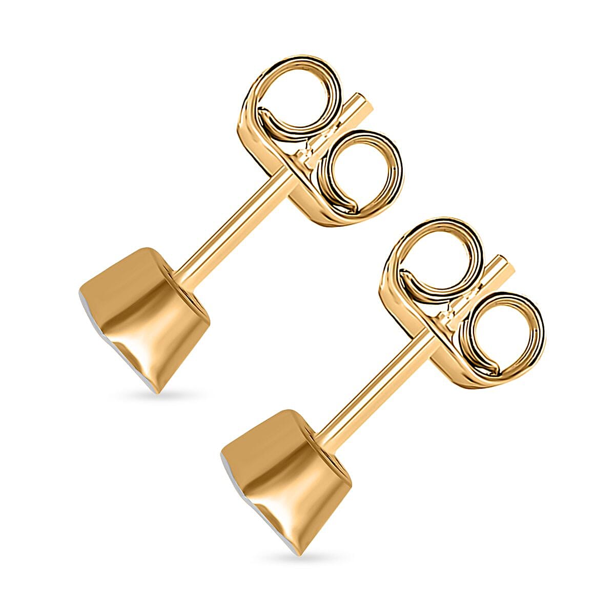 Artisan Crafted Polki Diamond Stud Earrings in 18K Vermeil Yellow Gold Plated Sterling Silver 0.15 Ct 7690700 4