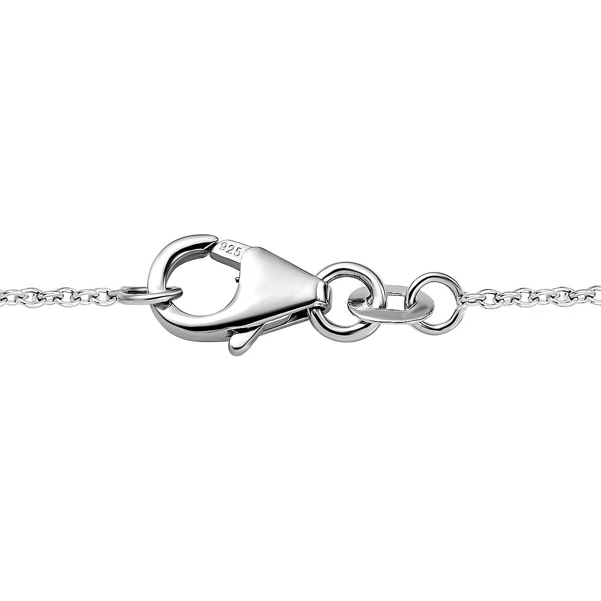 9 Diamond Celestial Charms Necklace (Size - 18) in Platinum Overlay Sterling Silver 7252699 2