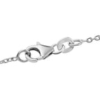 Diamond Necklace (Size - 18) in Platinum Overlay Sterling Silver 0.25 Ct