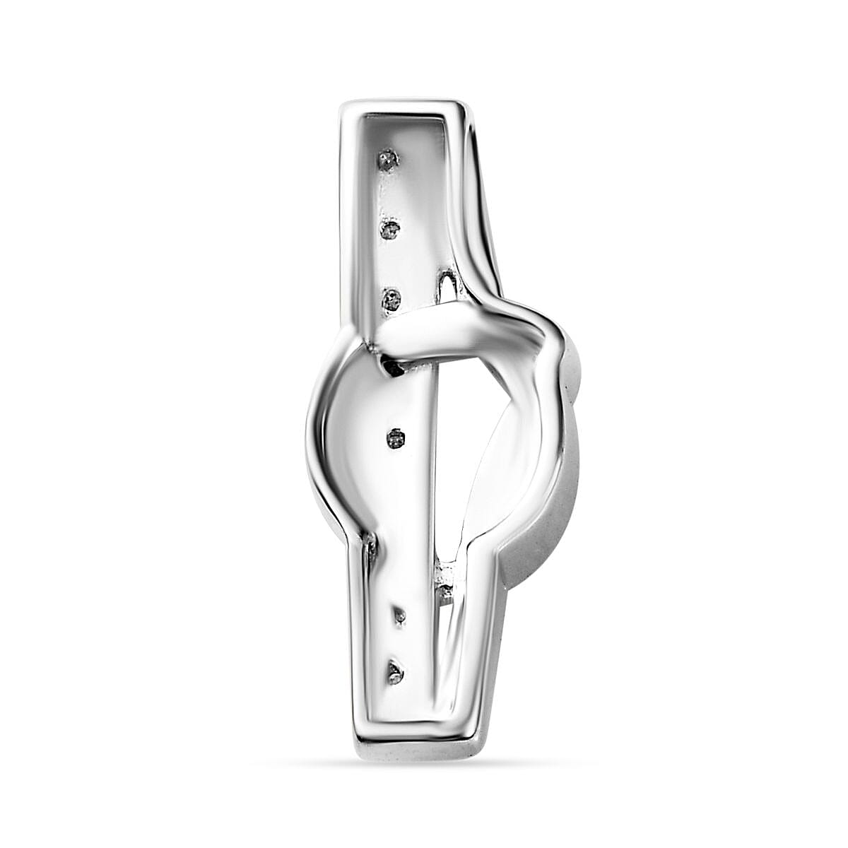 White Diamond Pendant in Yellow Gold Plated &amp; Platinum Overlay Sterling Silver 7802941 5