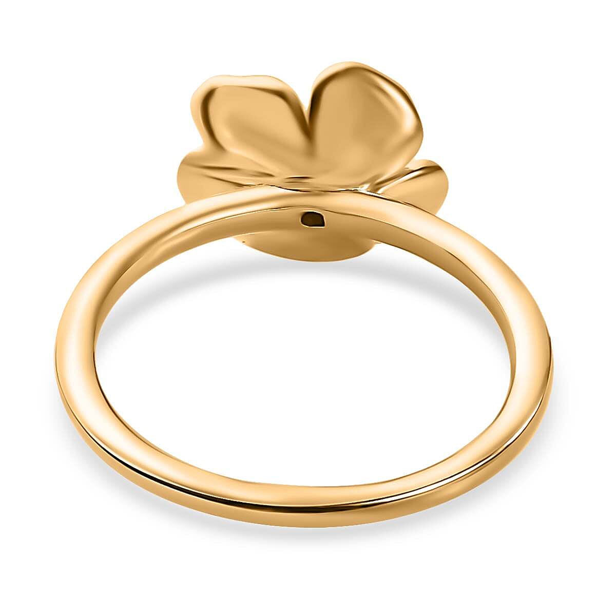 Designer Inspired- White Diamond Sterling Silver Floral Ring 7727669 5