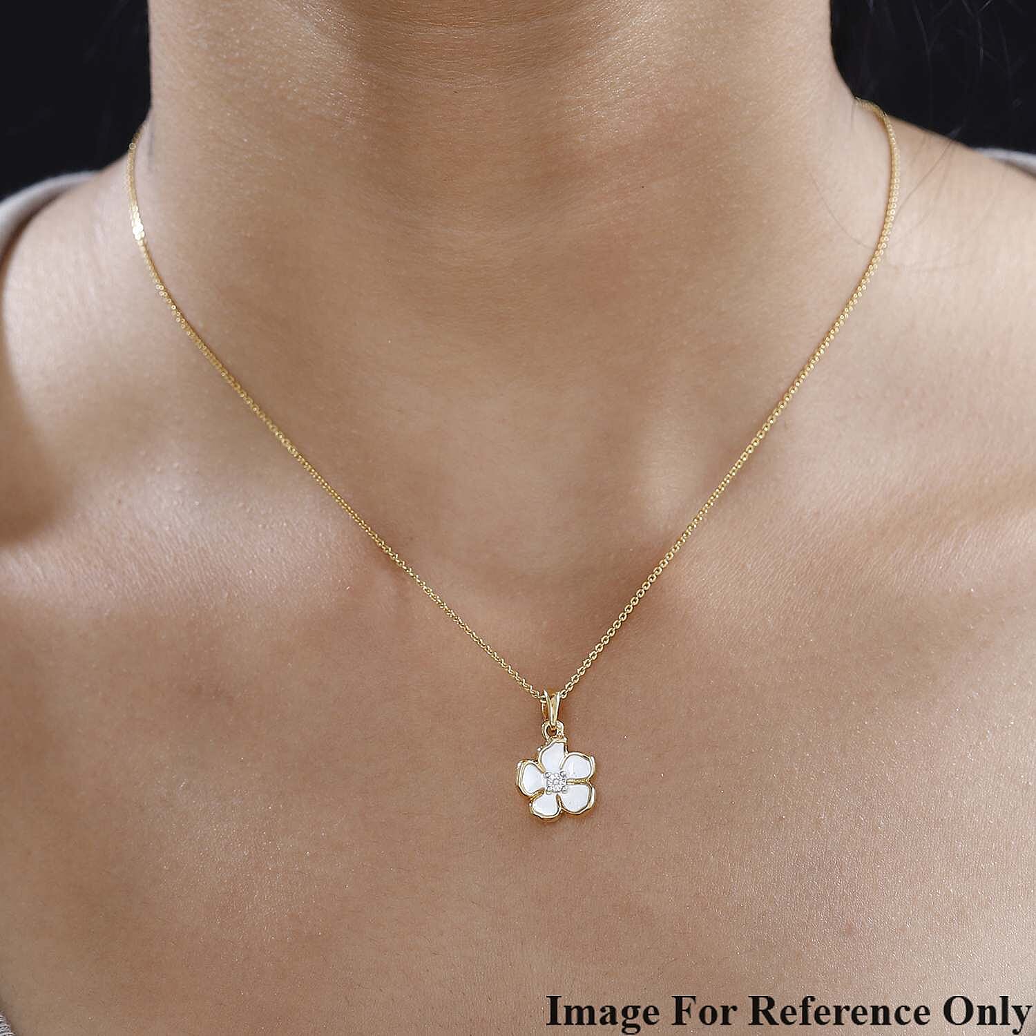 Designer Inspired- Diamond Pendant in Sterling Silver 7727687 3