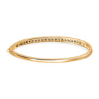 One Time Deal- Diamond Gold Plated Tennis Bangle Size (7.5)
