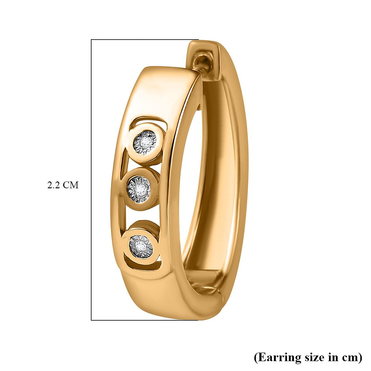 Designer Inspired -  White Diamond  Full Hoop Earrings 7829218 5