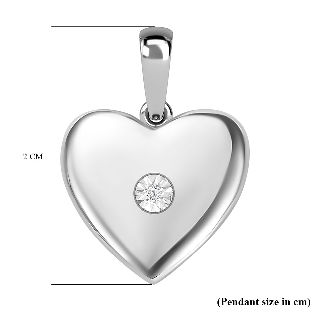 Diamond Heart Pendant in Platinum Overlay Sterling Silver 7700987 5