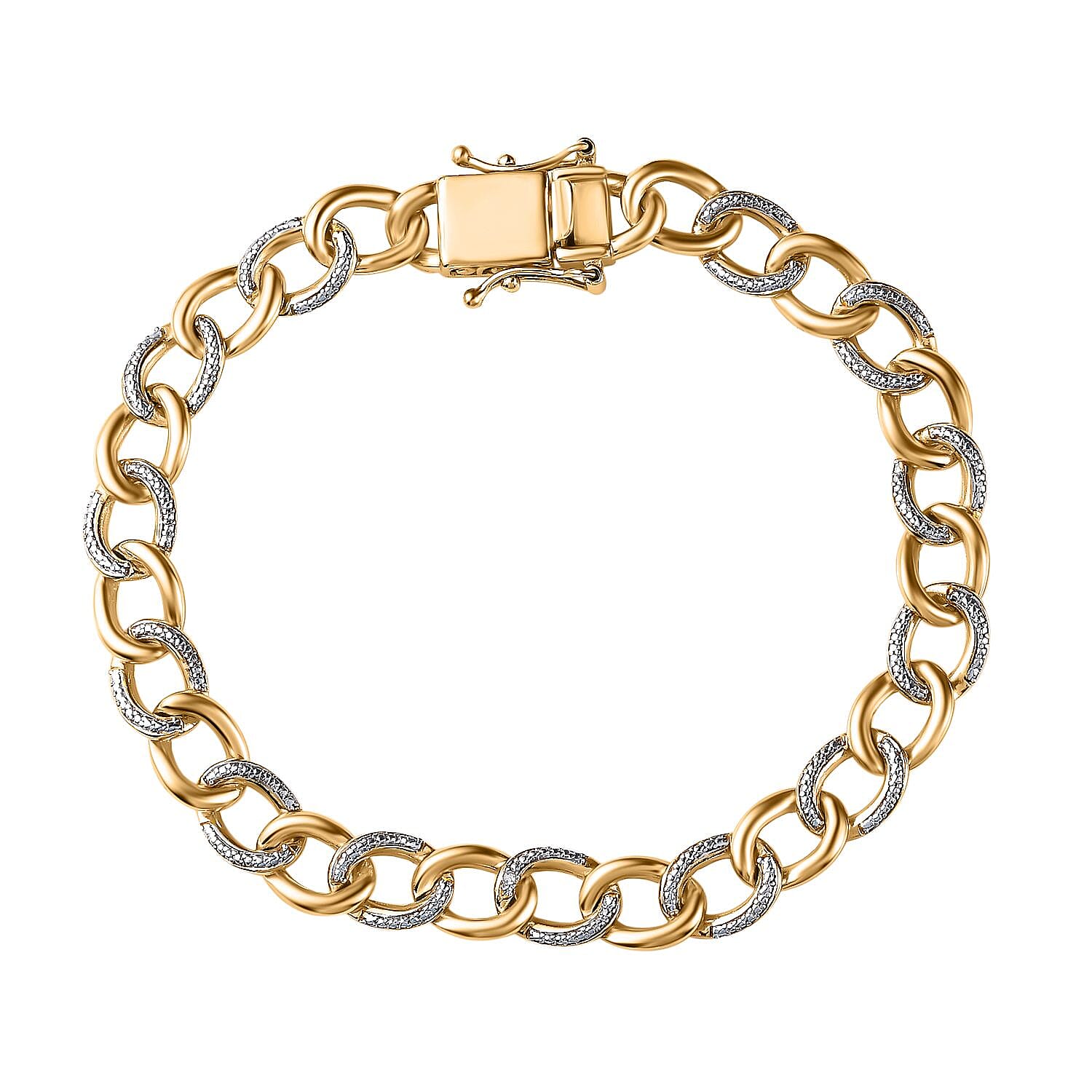 Diamond Curb Chain Bracelet (Size - 7.5) 7791537 0