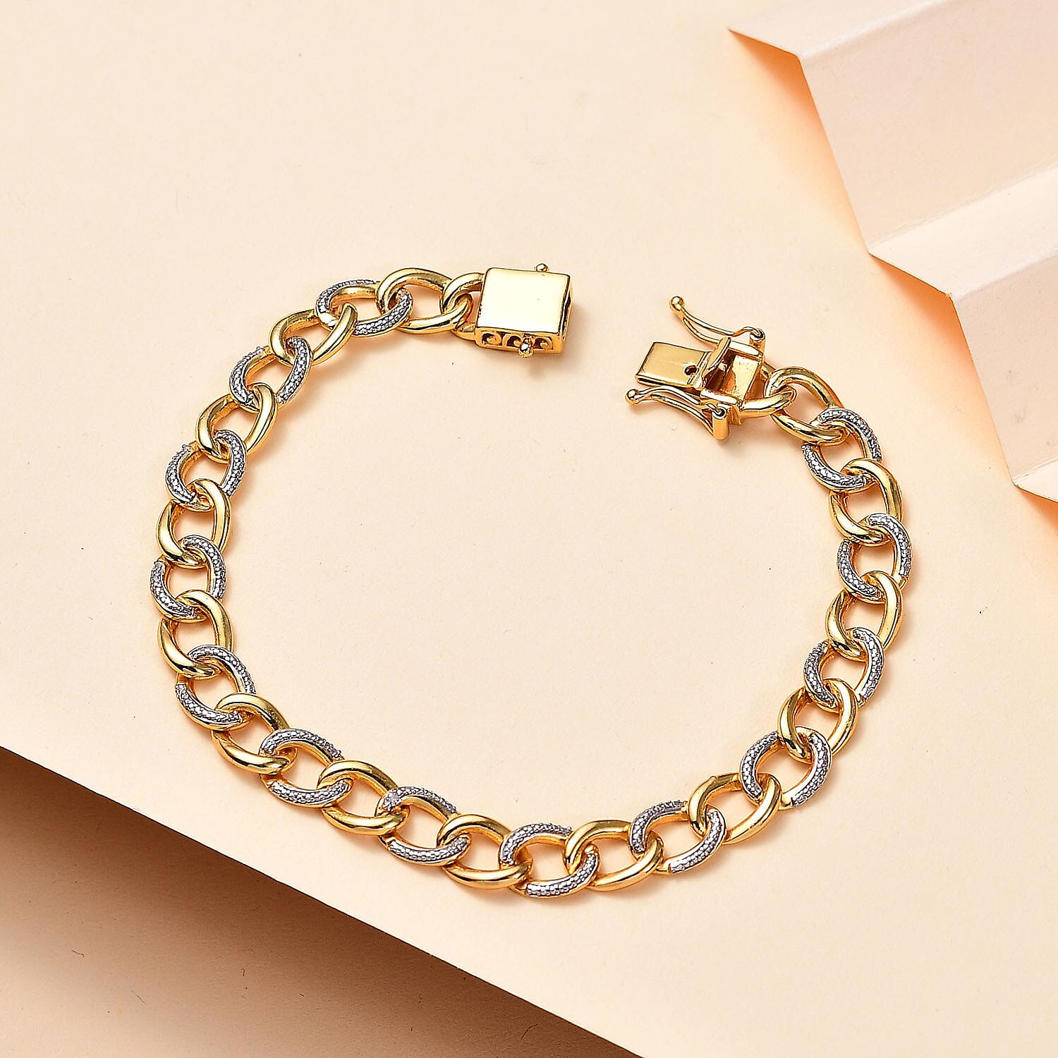 Diamond Curb Chain Bracelet (Size - 7.5) 7791537 1
