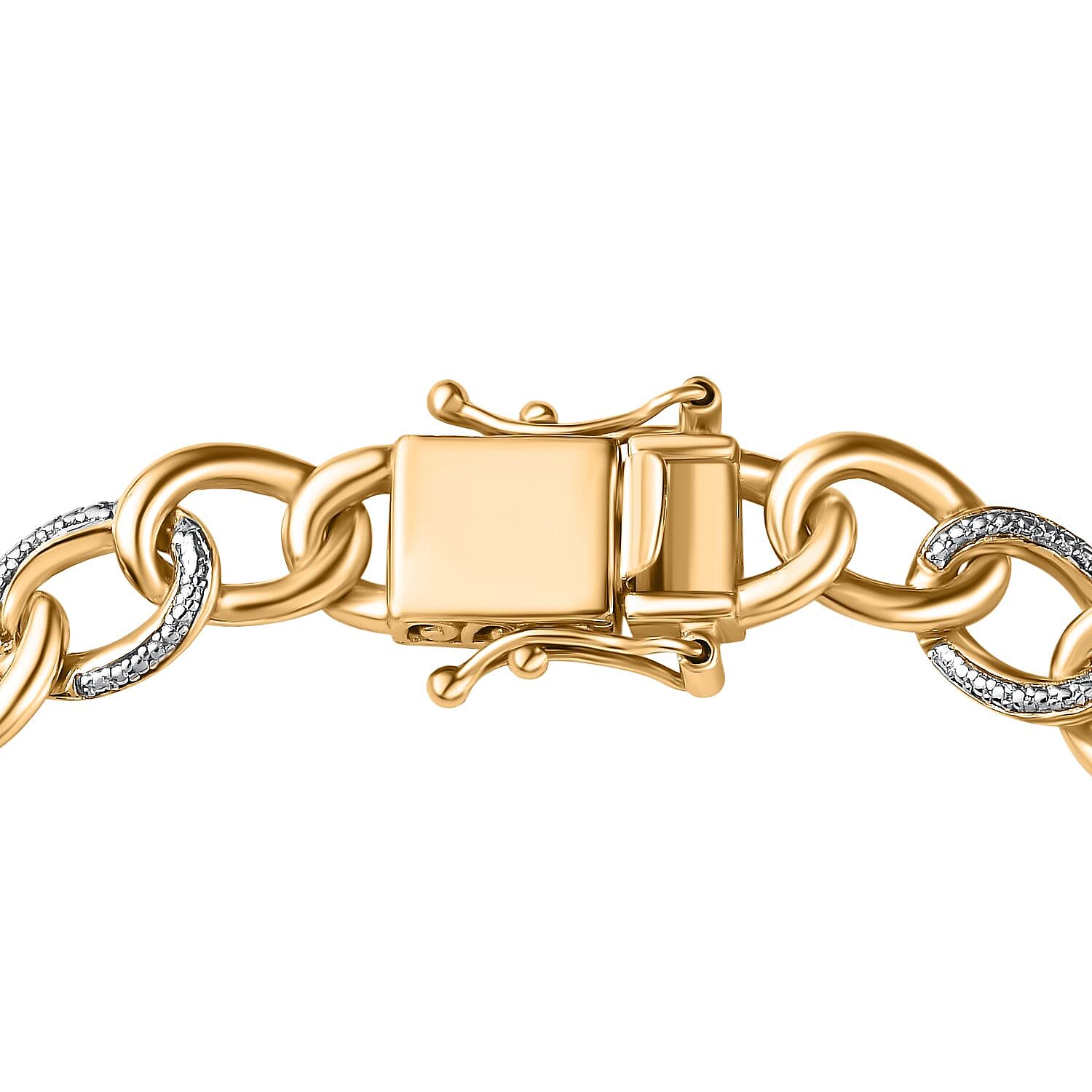 Diamond Curb Chain Bracelet (Size - 7.5) 7791537 3