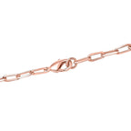 Designer Inspired- Diamond Station Necklace With Lobaster Clasp in Rose Gold Plating (Size - 18)