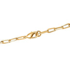 Designer Inspired- Diamond Station Necklace With Lobaster Clasp  (Size - 18)