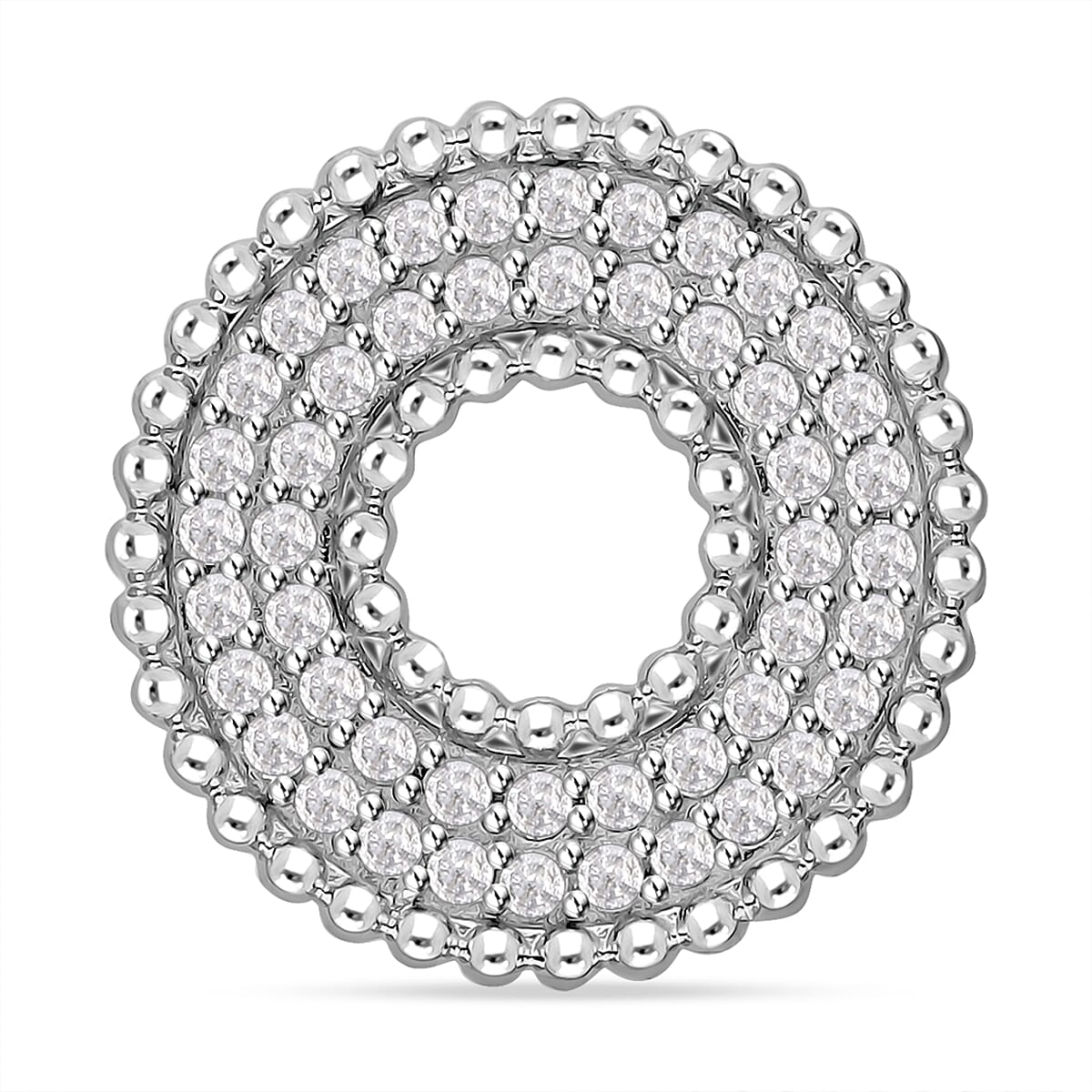 Diamond Eternity Pendant in Platinum Overlay Sterling Silver 7730034 0