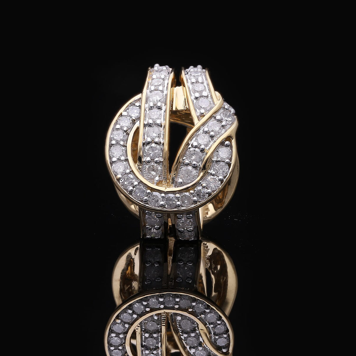 Diamond Pendant in 18K Vermeil Yellow Gold Plated Sterling Silver 0.50 Ct. 7725339 1