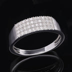Diamond Ring in Platinum Overlay Sterling Silver 0.25 Ct.