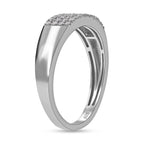 Diamond Ring in Platinum Overlay Sterling Silver 0.25 Ct.