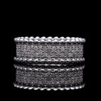 Designer Inspired - Diamond Eternity Band Ring in Platinum Overlay Sterling Silver 0.50 Ct