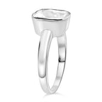 First Time Ever - Polki Diamond Ring in Rhodium Overlay Sterling Silver