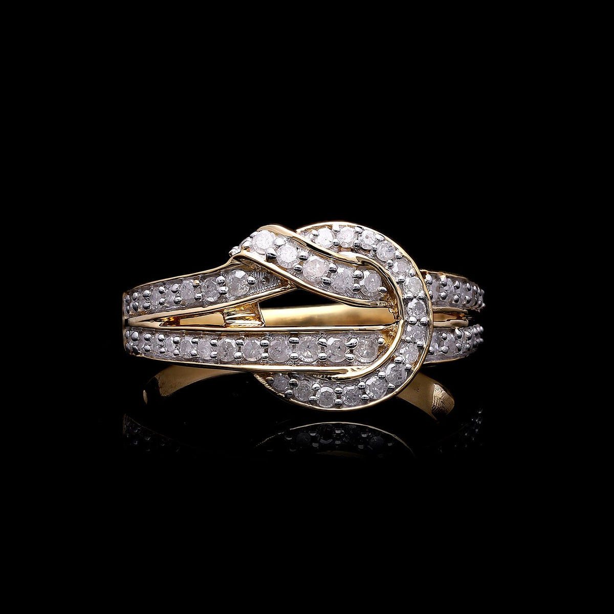 Diamond Ring in 18K Vermeil Yellow Gold Plated Sterling Silver 0.65 Ct. 7725769 1