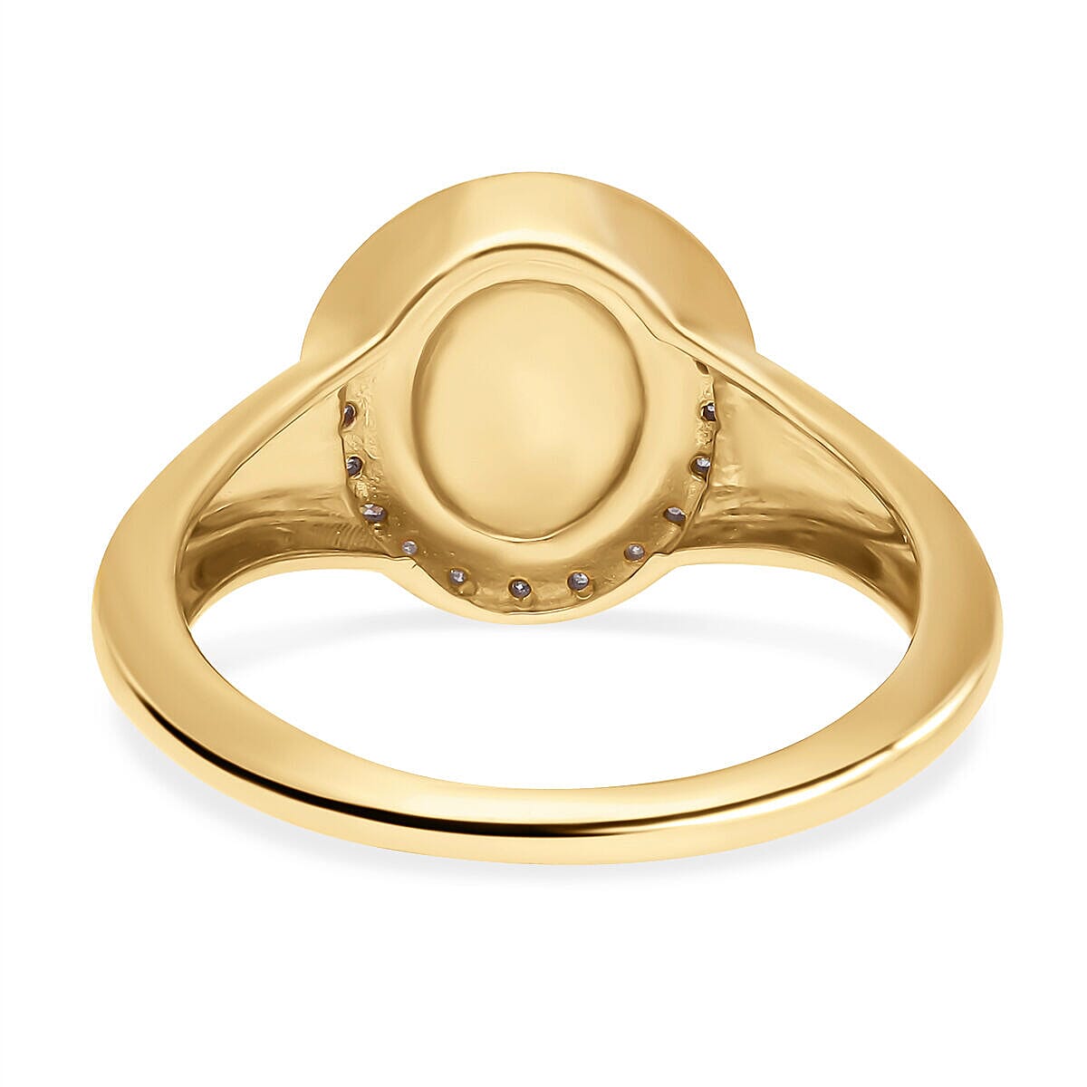 Diamond Ring in Vermeil Yellow Gold Plated Sterling Silver 7385288 4