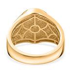 EverTrue Natural White Diamond Eagle Ring in Gold Bond