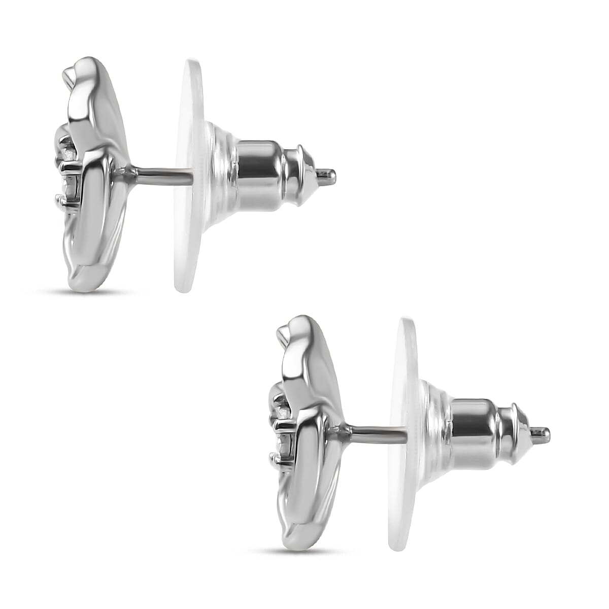 Designer Inspired- Diamond Stud Earrings With Push Back 7827627 4