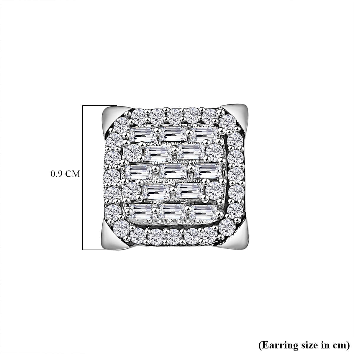 White Diamond Solitaire Stud Push Post Earring in 18K Yellow Gold Vermeil Sterling Silver 7823180 6