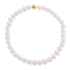 Limited Edition- AAAA Rare Size Edison Pearl  in Yellow Gold Plating Necklace (Size 20) with Magnetic Clasp 465.00 Ct.