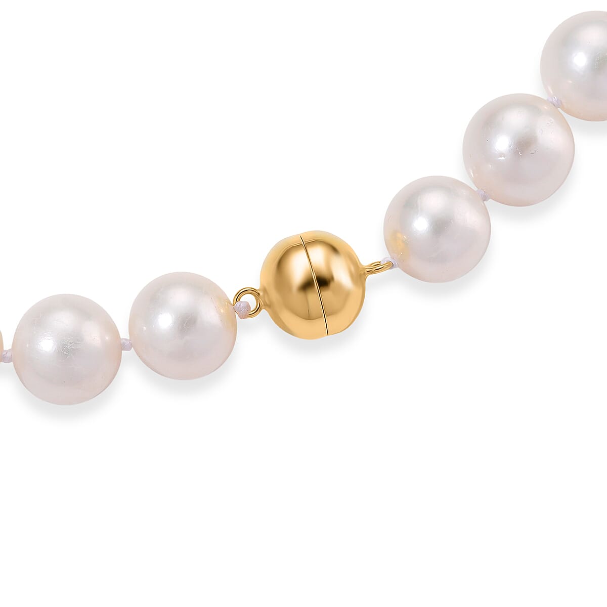 Limited Edition- AAAA Rare Size Edison Pearl  in Yellow Gold Plating Necklace (Size 20) with Magnetic Clasp 465.00 Ct. 8214579 5