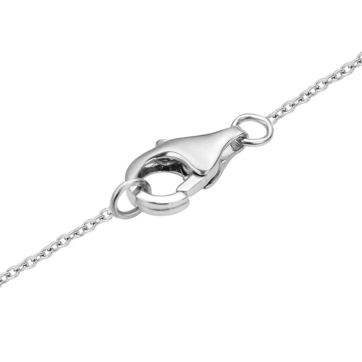 White Edison Pearl &amp; Natural Zircon Bow Tassel Pendant with Chain (Size 18) in Platinum Overlay Sterling Silver 4278445 4