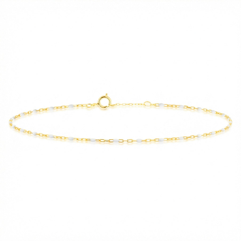 9K Yellow Gold  Bracelet (Size - 7),  Gold Wt. 0.32 Gms